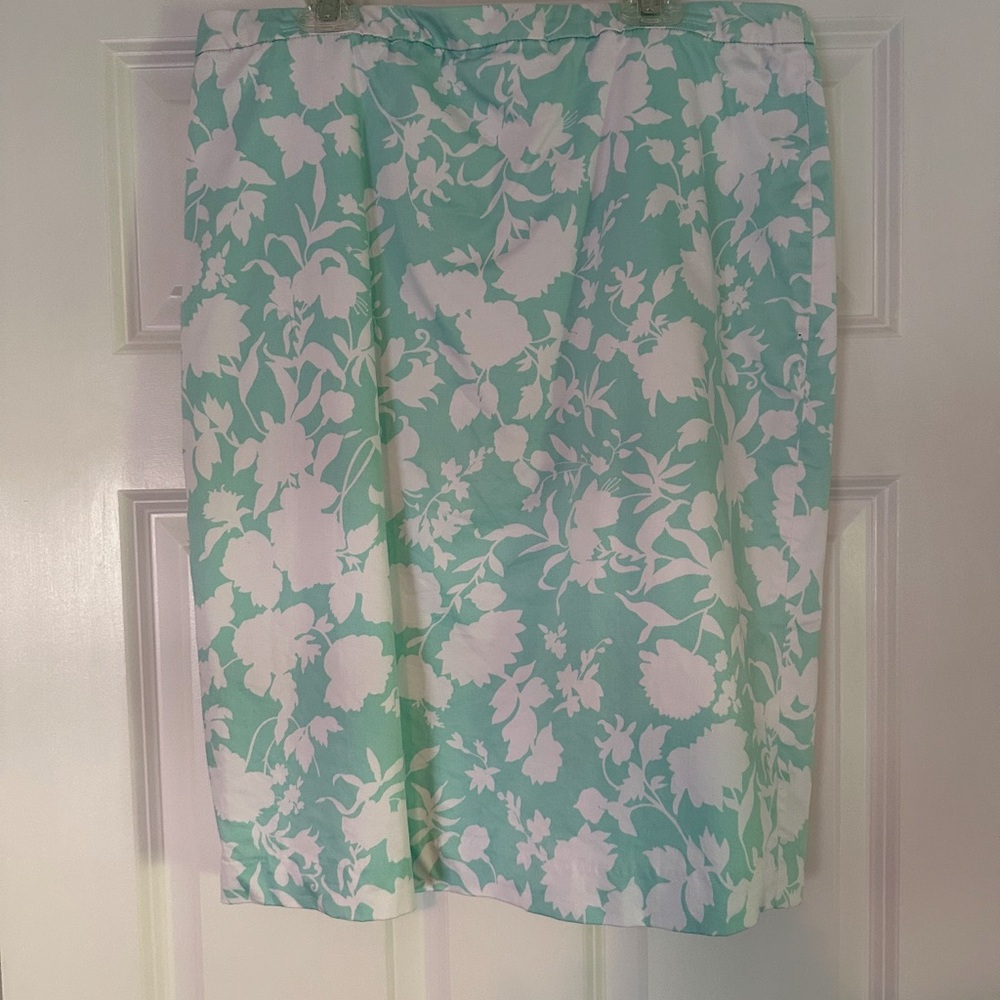 Floral Mint Green Skirt